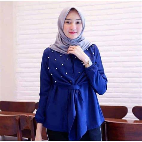 Baju Warna Biru Cocok Dengan Jilbab Warna Apa